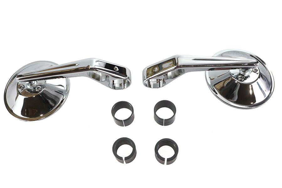 HARLEY Wyatt Gatling Runde Spiegel Chrom Passend für 0-  Custom, Anwendung