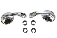 HARLEY Wyatt Gatling Runde Spiegel Chrom Passend für 0-  Custom, Anwendung