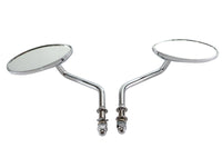 HARLEY Wyatt Gatling Ovaler Spiegelsatz Chrom Passt 0- Custom, Anwendung
