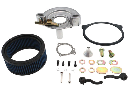 HARLEY Ultima Free Flow Finned Air Cleaner Kit Polished Fits 0-  Custom, application