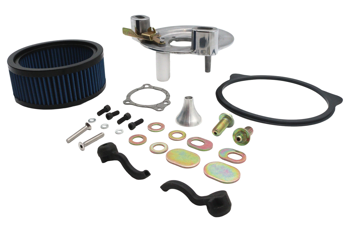 HARLEY Ultima Free Flow Luftfilter-Kit mit Kühlrippen, poliert, passend für 0- Custom, Anwendung
