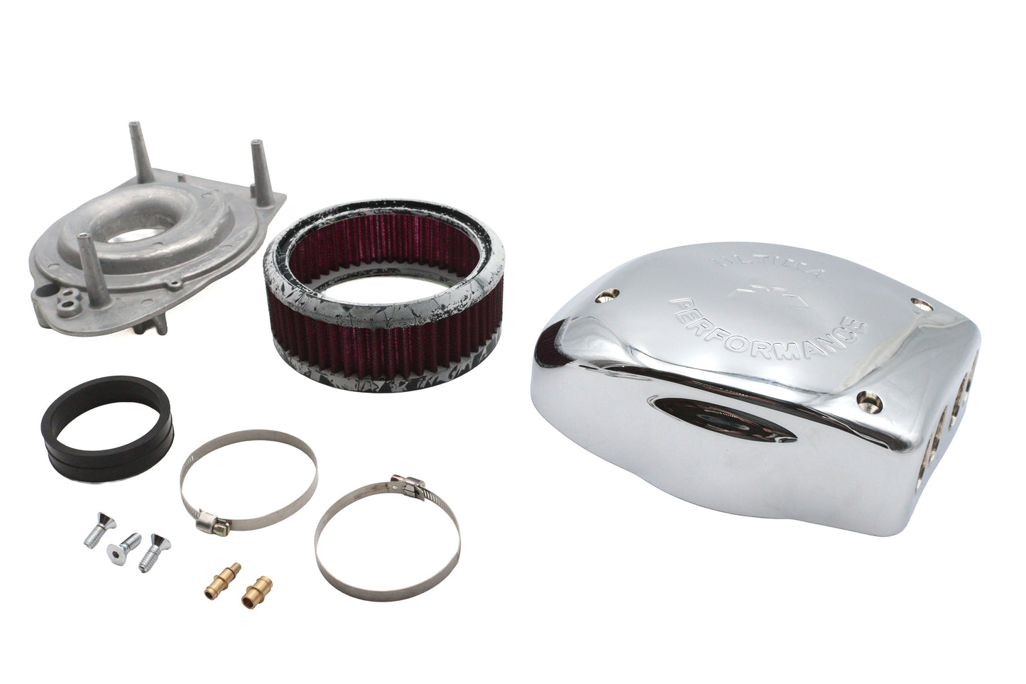 HARLEY Ultima Performance Luftfiltergehäuse Passend für 0-  Custom, Anwendung für Mikuni 42/45/48