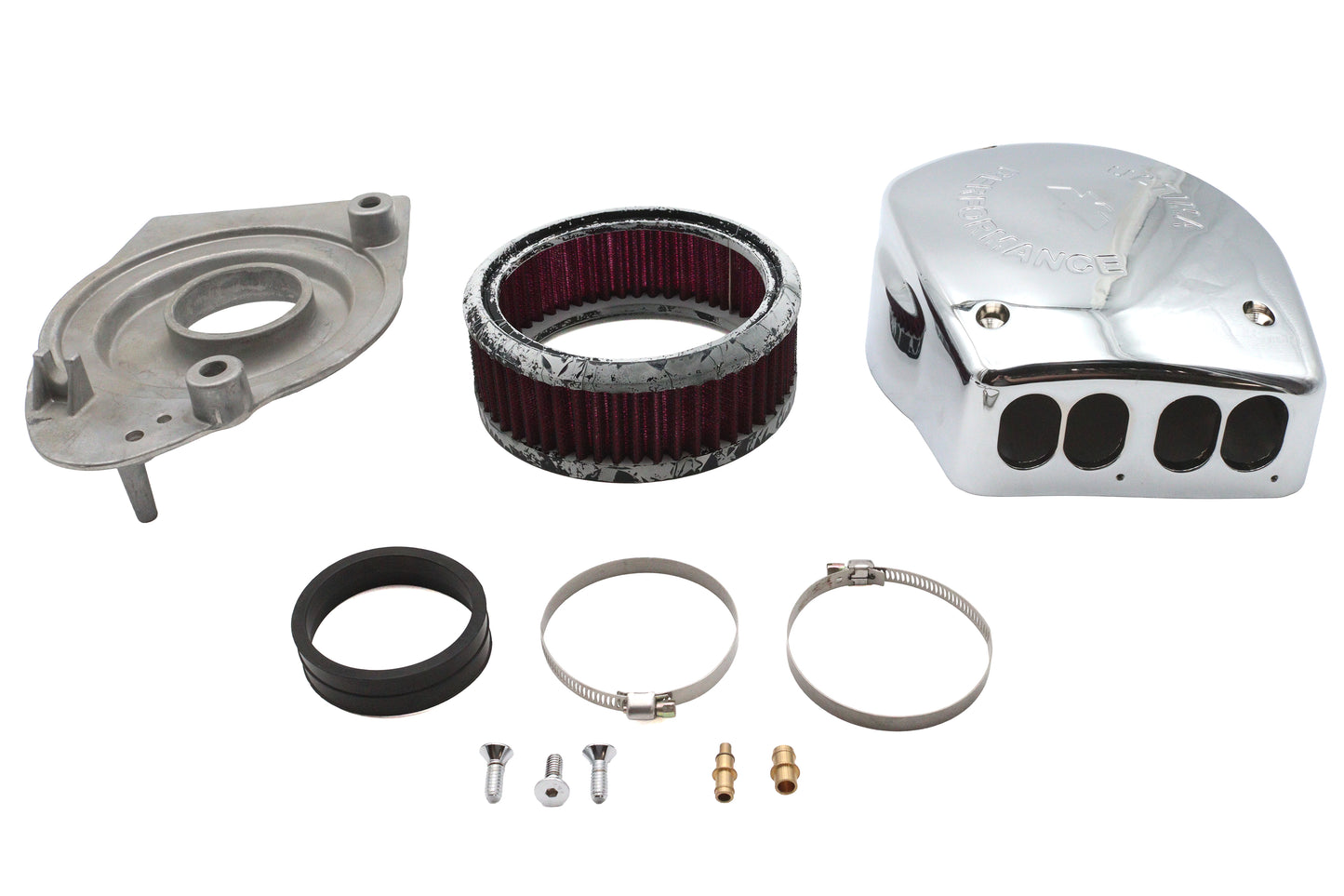 HARLEY Ultima Performance Luftfiltergehäuse Passend für 0-  Custom, Anwendung für Mikuni 42/45/48