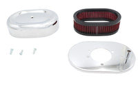 HARLEY Mini Oval Luftfilterkit Chrom Für Shorty Vergaser Passend für 0-  Custom, Anwendung