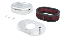 HARLEY Mini Oval Luftfilterkit Chrom Für Shorty Vergaser Passend für 0-  Custom, Anwendung