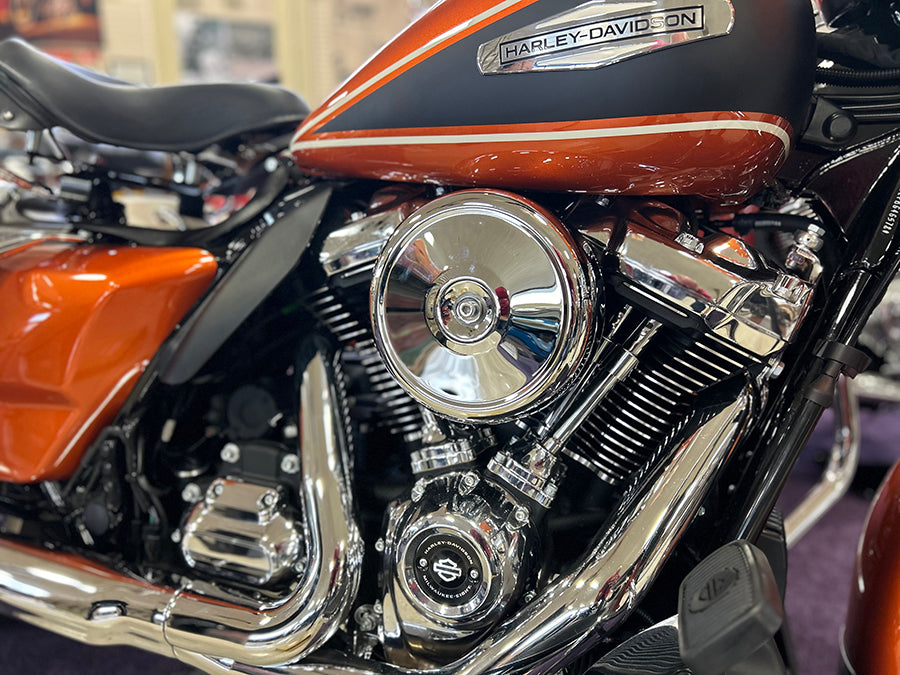 HARLEY M8 7 Zoll runder Luftfiltergehäuse Chrom Passend für 2017-UP FLT, 2018-UP FLST, 2018-UP FXST,