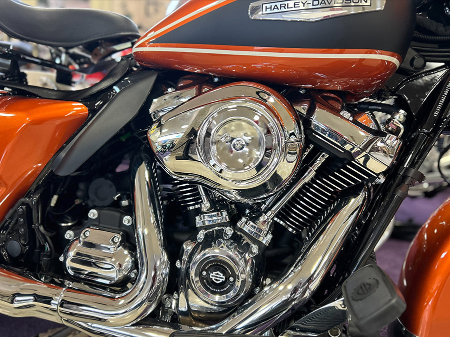 HARLEY M8 8 Zoll runder Luftfiltergehäuse Chrom passend für 2017-UP FLT, 2018-UP FXST, 2018-UP FLST,