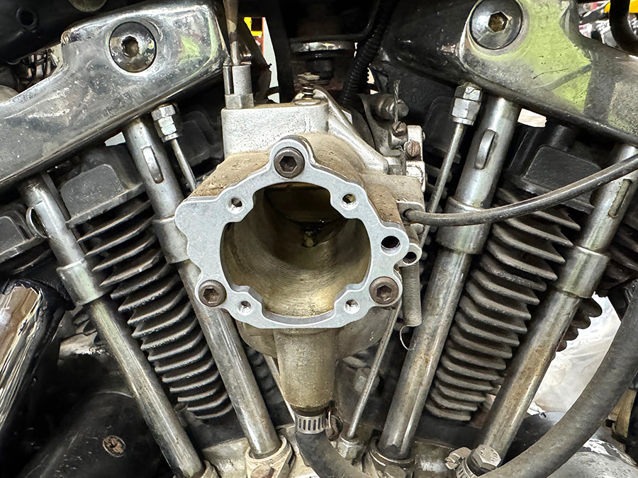 HARLEY Linkert Luftfilteradapter auf Keihin Vergaser Passend für 0- Custom, Linkert Luftfilter oder einen