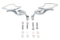 HARLEY Lucifer Spiegel-Set Billet mit Scroll-Schaft Passend für 1965-UP Alle Modelle für linke und rechte Seite