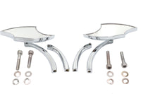 HARLEY Lucifer Spiegel Set Billet mit gebogenem Stiel Passend für 1965-UP alle Modelle, für linke und rechte Seite