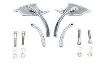 HARLEY Lucifer Spiegel Set Billet mit gebogenem Stiel Passend für 1965-UP alle Modelle, für linke und rechte Seite