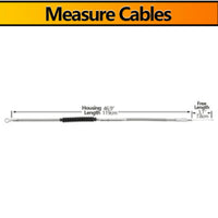 Custom Chrome HARLEY STNLSS STEEL CLUTCHCABLE HOUSING46.9" FREE3.1" ADJUSTER24.6"