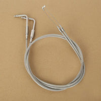 Custom Chrome HARLEY STAINLESS STEELTHROTTLE AND IDLE CABLE 96-UP H.42.9 F4.7