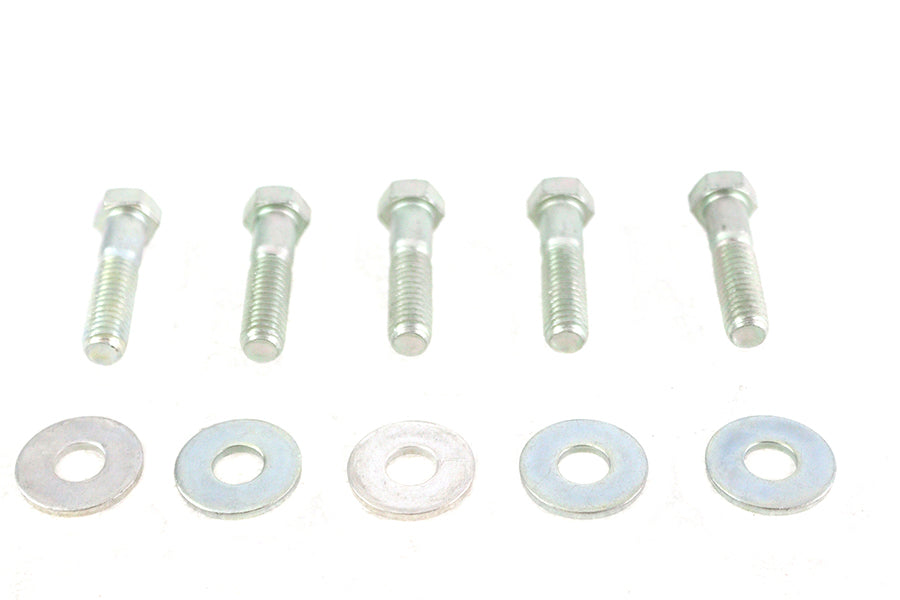 HARLEY Zinc Plated Rear Sprocket Hardware Kit fits 1993-1999 FLST,  1993-1999 FXST,  1993-1999 FXD,  1991-UP XL,  1999-UP FLT,