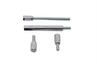 HARLEY Shorty Float Bowl Screw Set Chrome fits 0-  Replacement, application for S&S E" and OKO carburetor"