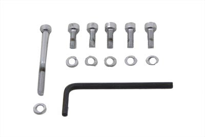 HARLEY Keihin Vergaser Chrom Inbusschrauben-Kit Passend für 1976-1984 FX, 1976-1984 FL, 1976-1987 XL,
