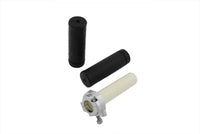 HARLEY Dual Handlebar Throttle Handle and Grips Fits 1981-1984 FL,   1981-1984 FX,   1981-1995 XL,