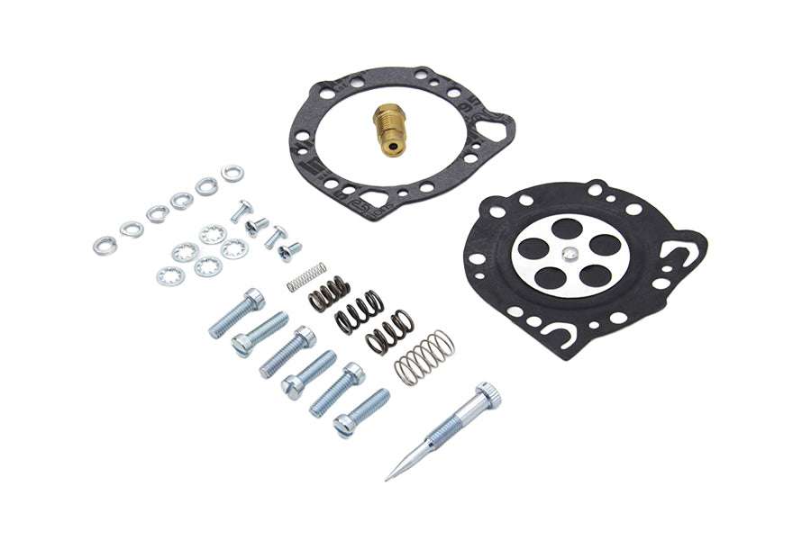 HARLEY Deluxe Tillotson Vergaser Dichtung und Hardware Kit passend für 1966-1970 FL, 1966-1971 XL,