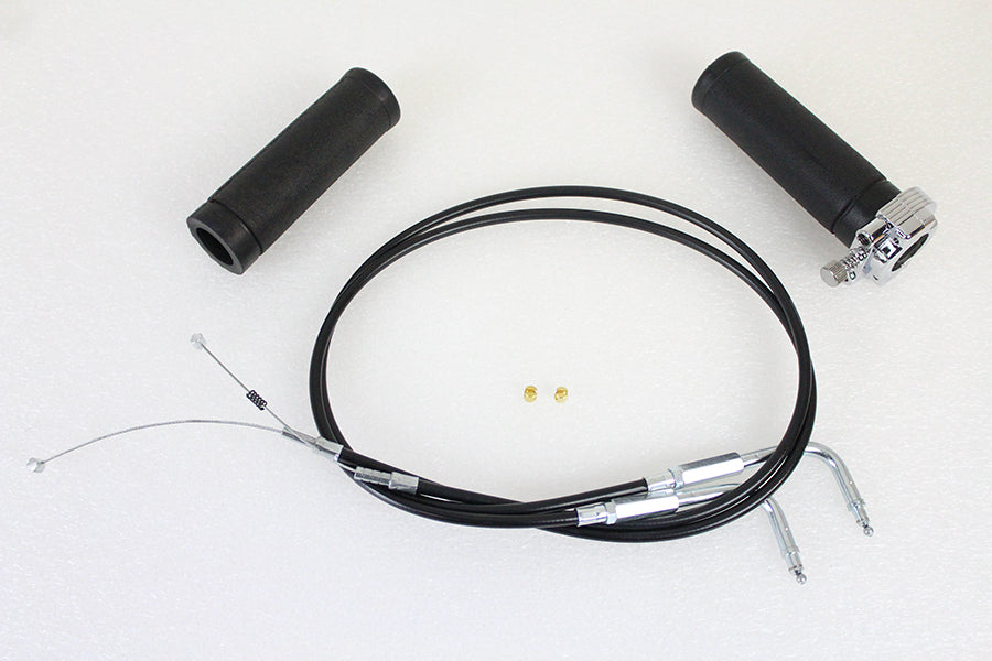 HARLEY Gasgriff-Kit mit Zügen, passend für 1996-2004 FX, 1996-2004 XL,