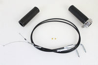 HARLEY Gasgriff-Kit mit Zügen, passend für 1996-2004 FX, 1996-2004 XL,