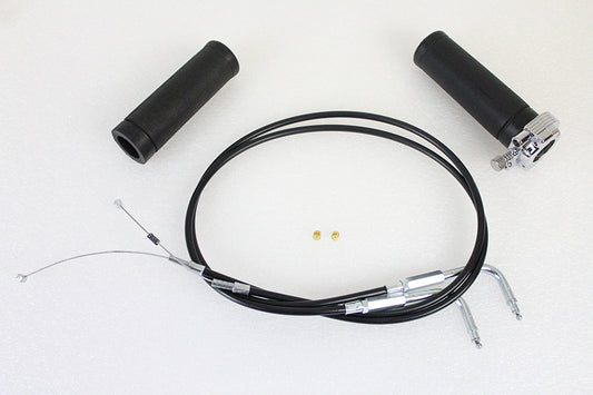 HARLEY Gasgriff-Kit mit Zügen, passend für 1996-2004 FX, 1996-2004 XL,