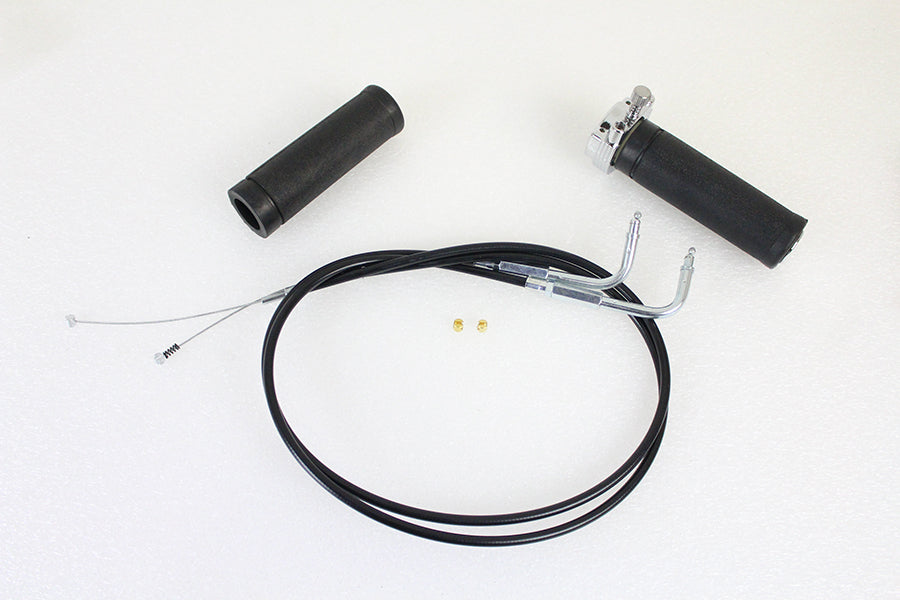 HARLEY Gasgriff-Kit mit Zügen, passend für 1996-2004 FX, 1996-2004 XL,