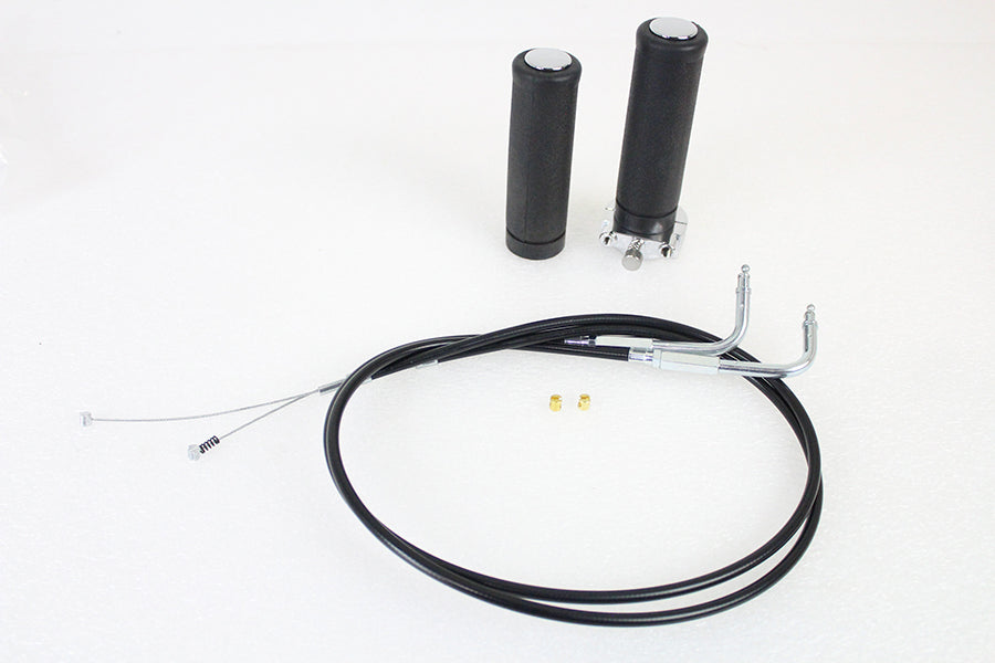 HARLEY Gasgriff-Kit mit Zügen, passend für 1996-2004 FX, 1996-2004 XL,