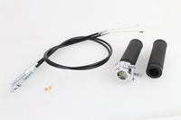 HARLEY Drehgriff-Kit mit Zügen Passend für 1990-1996 FX, 1990-1996 FL, 1990-1996 XL,