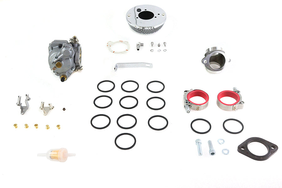 HARLEY OKO 47mm Shorty Vergaser-Kit Aluminium Passt für 1977-1984 FL,   1977-1984 FX,   1977-1984 XL,