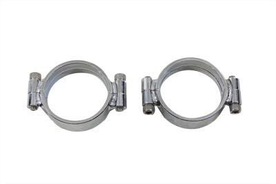 HARLEY Chrom-Ansaugkrümmer-Klemmen-Set passend für 1955–1977 XL, 1955–1977 FL, 1971–1977 FX,