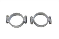 HARLEY Chrom-Ansaugkrümmer-Klemmen-Set passend für 1955–1977 XL, 1955–1977 FL, 1971–1977 FX,