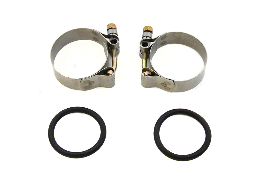 HARLEY Polierter Ansaugkrümmer-Klemmensatz passend für 1955–1977 XL, 1955–1977 FL, 1971–1977 FX,