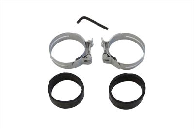 HARLEY Chrom Ansaugkrümmer-Schellensatz passend für 1978-1984 FL, 1978-1984 FL, 1978-1984 XL,