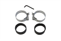 HARLEY Chrom Ansaugkrümmer-Schellensatz passend für 1978-1984 FL, 1978-1984 FL, 1978-1984 XL,