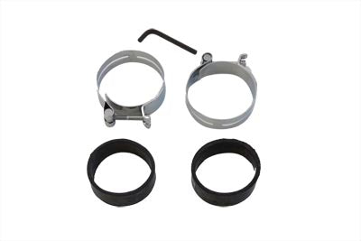 HARLEY Chrom Ansaugkrümmer-Schellensatz passend für 1978-1984 FL, 1978-1984 FL, 1978-1984 XL,