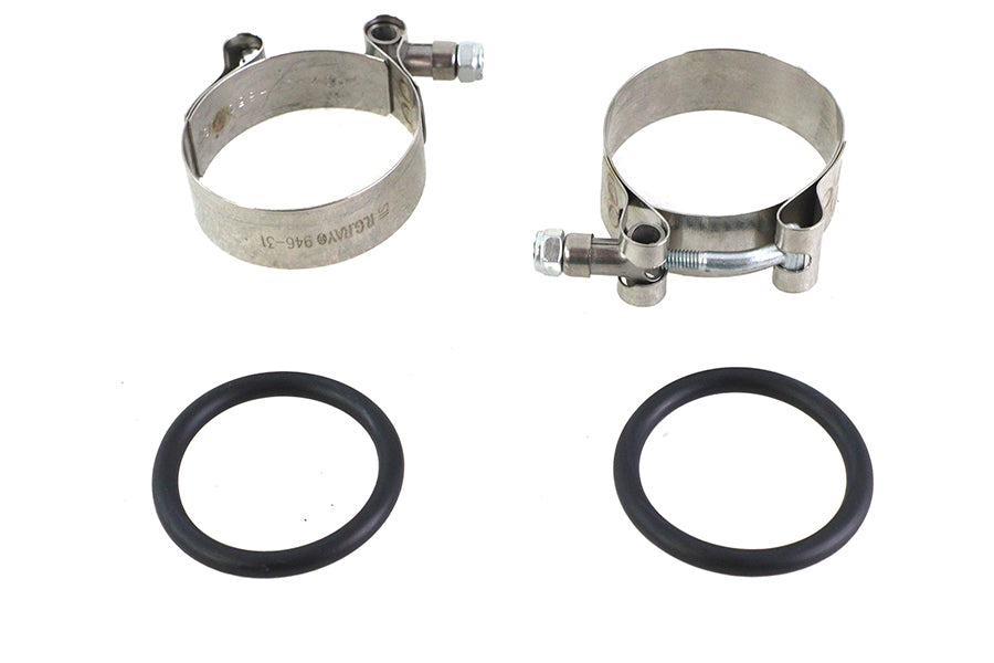 HARLEY Power Ansaugkrümmer-Klemmsatz mit O-Ringen Passend für 1955-1977 FL, 1971-1977 FX, 1957-1977 X