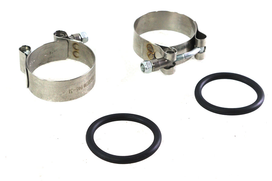 HARLEY Power Ansaugkrümmer-Klemmsatz mit O-Ringen Passend für 1955-1977 FL, 1971-1977 FX, 1957-1977 X