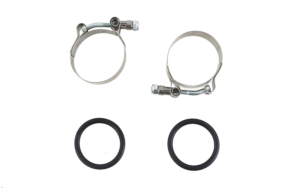 HARLEY Power Ansaugkrümmer-Klemmsatz mit O-Ringen Passend für 1955-1977 FL, 1971-1977 FX, 1957-1977 X