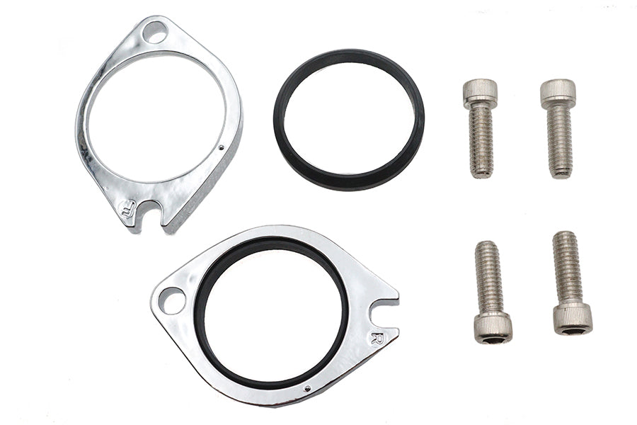 HARLEY Intake Manifold Flange Kit Chrome Fits 1986-1999 FXST,   1986-1999 FLST,   1986-1999 FLT,   1