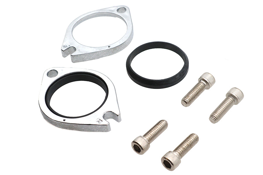 HARLEY Intake Manifold Flange Kit Chrome Fits 1986-1999 FXST,   1986-1999 FLST,   1986-1999 FLT,   1