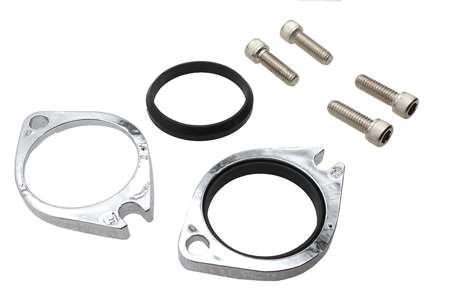 HARLEY Intake Manifold Flange Kit Chrome Fits 1986-1999 FXST,   1986-1999 FLST,   1986-1999 FLT,   1