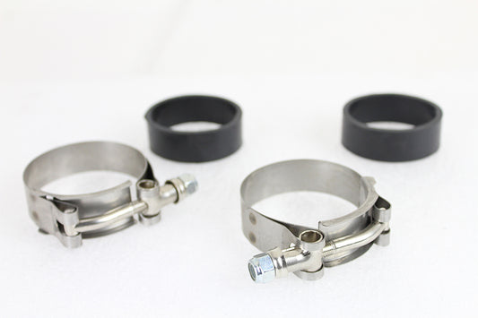 HARLEY Power Ansaugkrümmer-Schellensatz mit Flachdichtungen Passend für 1978-1984 FL, 1978-1984 FX, 1978-198