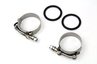 HARLEY Power Ansaugrohr-Klemmsatz mit O-Ringen Passend für 1971-1977 FX, 1955-1977 FL, 1957-1977 X