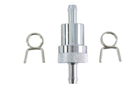 HARLEY Kraftstofffilter aus Leichtmetall, Chrom, passend für 0- Custom, Anwendung