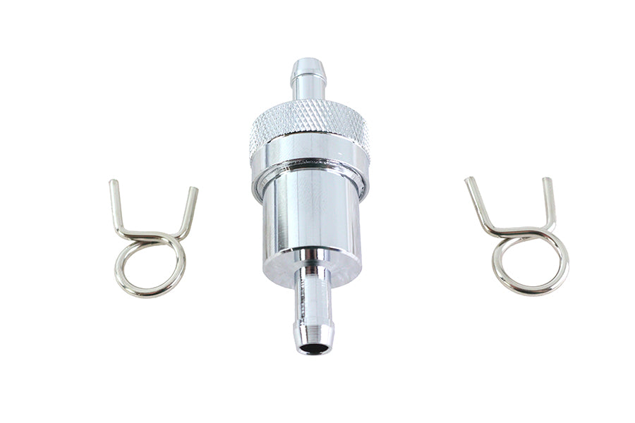 HARLEY Kraftstofffilter aus Leichtmetall, Chrom, passend für 0- Custom, Anwendung