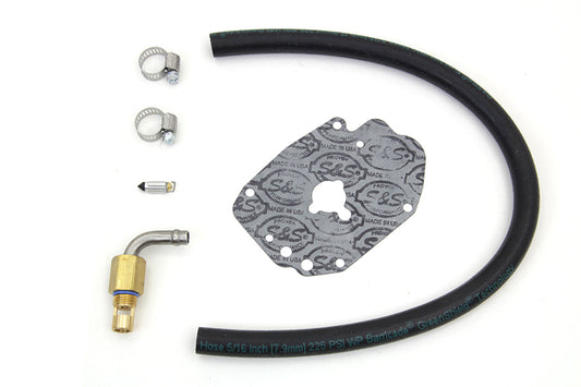 HARLEY Retrofit Fuel Line Kit Black for S&S  inchE inch and OKO Car fits 0-  Custom, application for S&S Super E, G and OKO carburetors