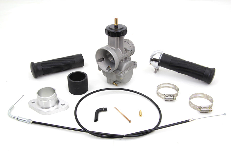 HARLEY 38mm OKO Flatslide Vergaser Kit passend für 1966-1984 FL, 1966-1984 FX, 1961-1984 XL,