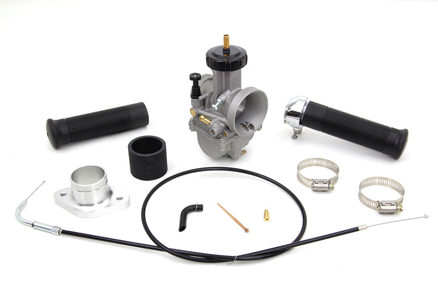 HARLEY 38mm OKO Flatslide Vergaser Kit passend für 1966-1984 FL, 1966-1984 FX, 1961-1984 XL,