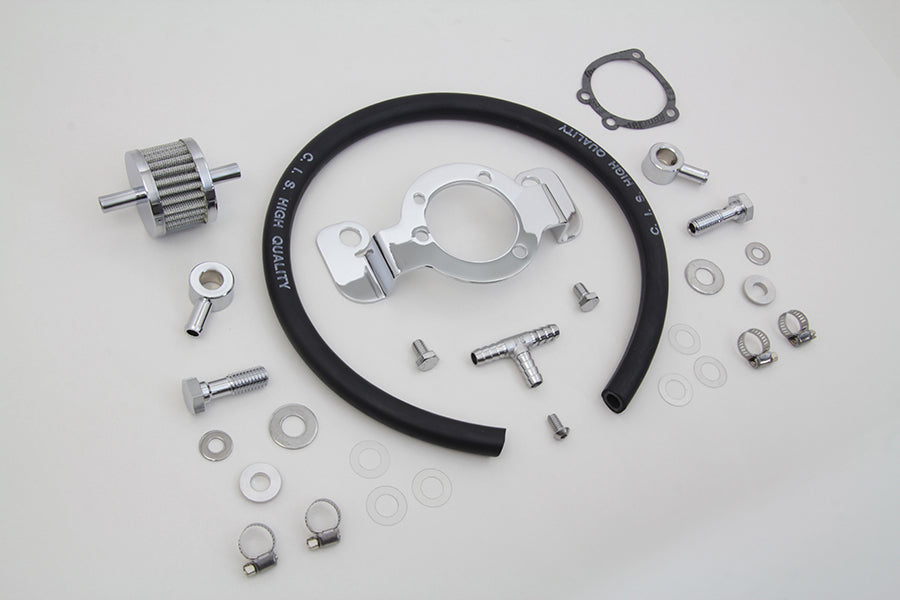 HARLEY Kurbelgehäuseentlüftung und Haltersatz passend für 2007-UP XL,