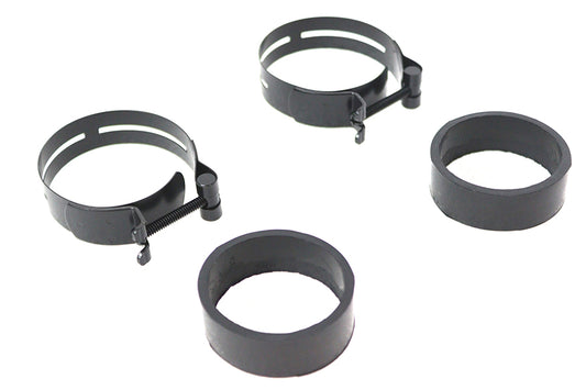 HARLEY Schwarze Ansaugkrümmer-Klemmsatz passend für 1978-1984 FL, 1978-1984 FX, 1978-1984 XL,
